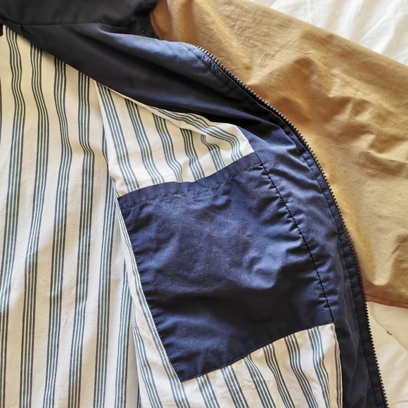 Vintage London Fog Workwear Jacket Tan Large Long - Picture 6 of 10